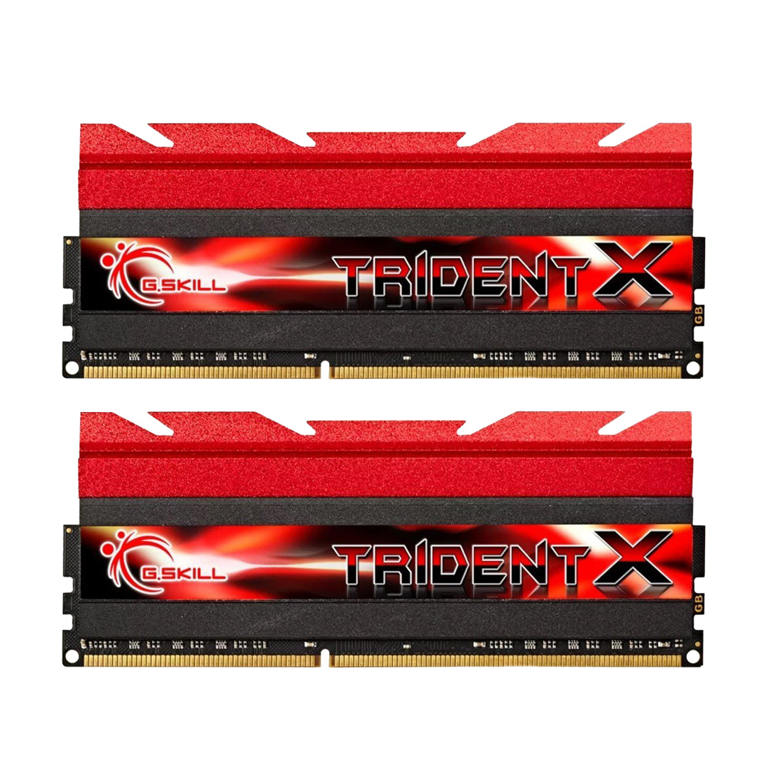 رم دسکتاپ DDR3 دو کاناله 2400 مگاهرتز CL10 جی اسکیل مدل G.Skill Trident X ظرفیت 8 گیگابایت