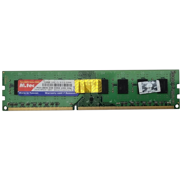 رم دسکتاپ DDR3 تک کاناله 1333 مگاهرتز CL9 توین موس مدل PC3 10600 ظرفیت 2 گیگابایت