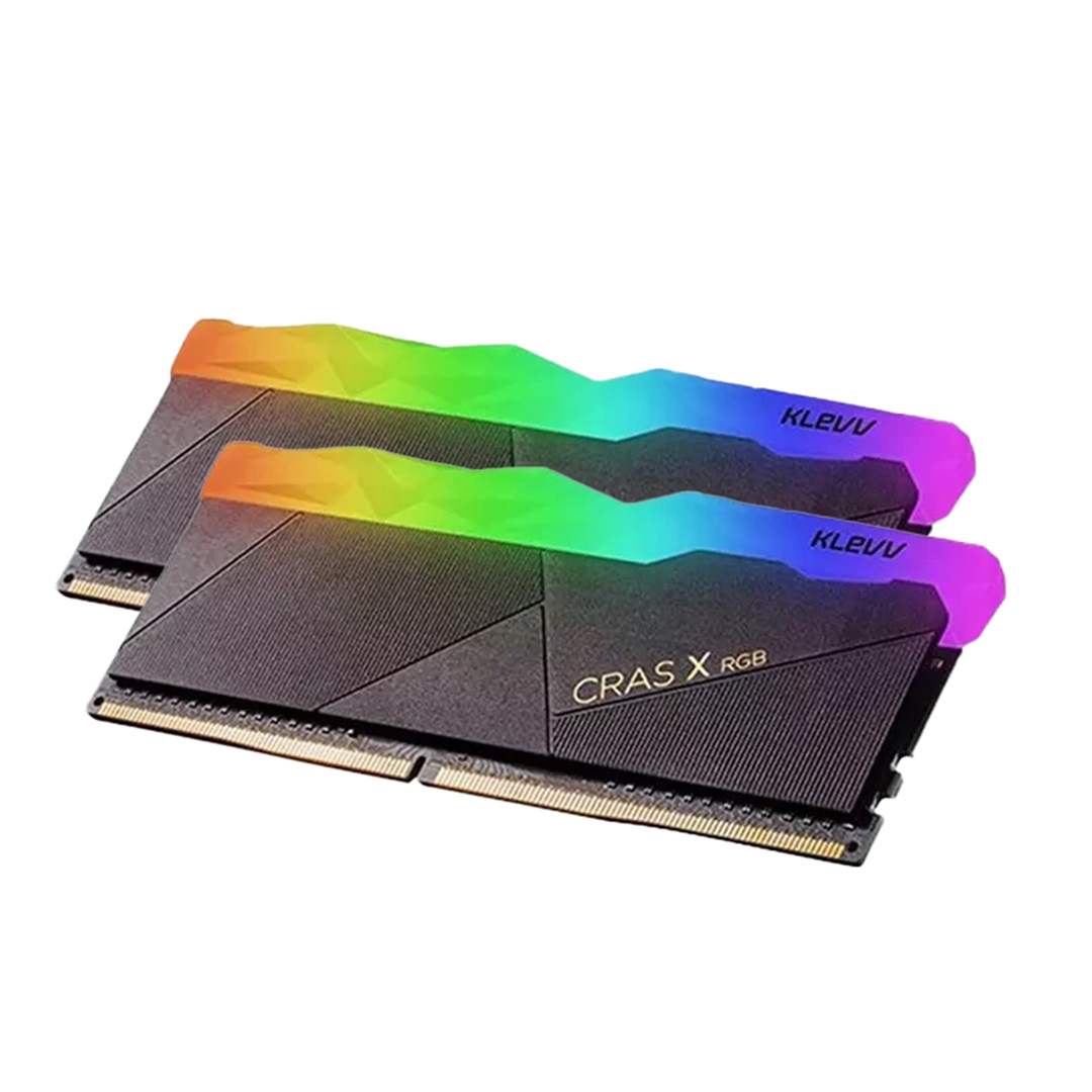 رم دسکتاپ DDR4 دو کاناله 3200 مگاهرتز 18 کِلِو مدل Cras X 32GB Klevv