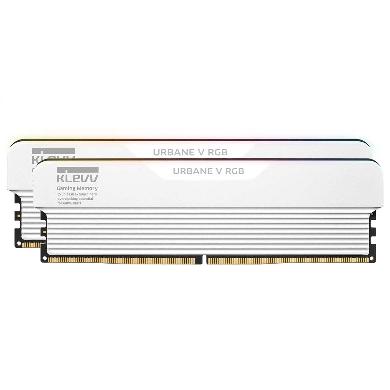 رم دسکتاپ کِلِو مدل Urbane V RGB ظرفیت 48 گیگابایت (دو ماژول 24 گیگابایتی) DDR5 دو کاناله 6400 مگاهرتز تایمینگ CL32 با نورپردازی RGB و طراحی مدرن